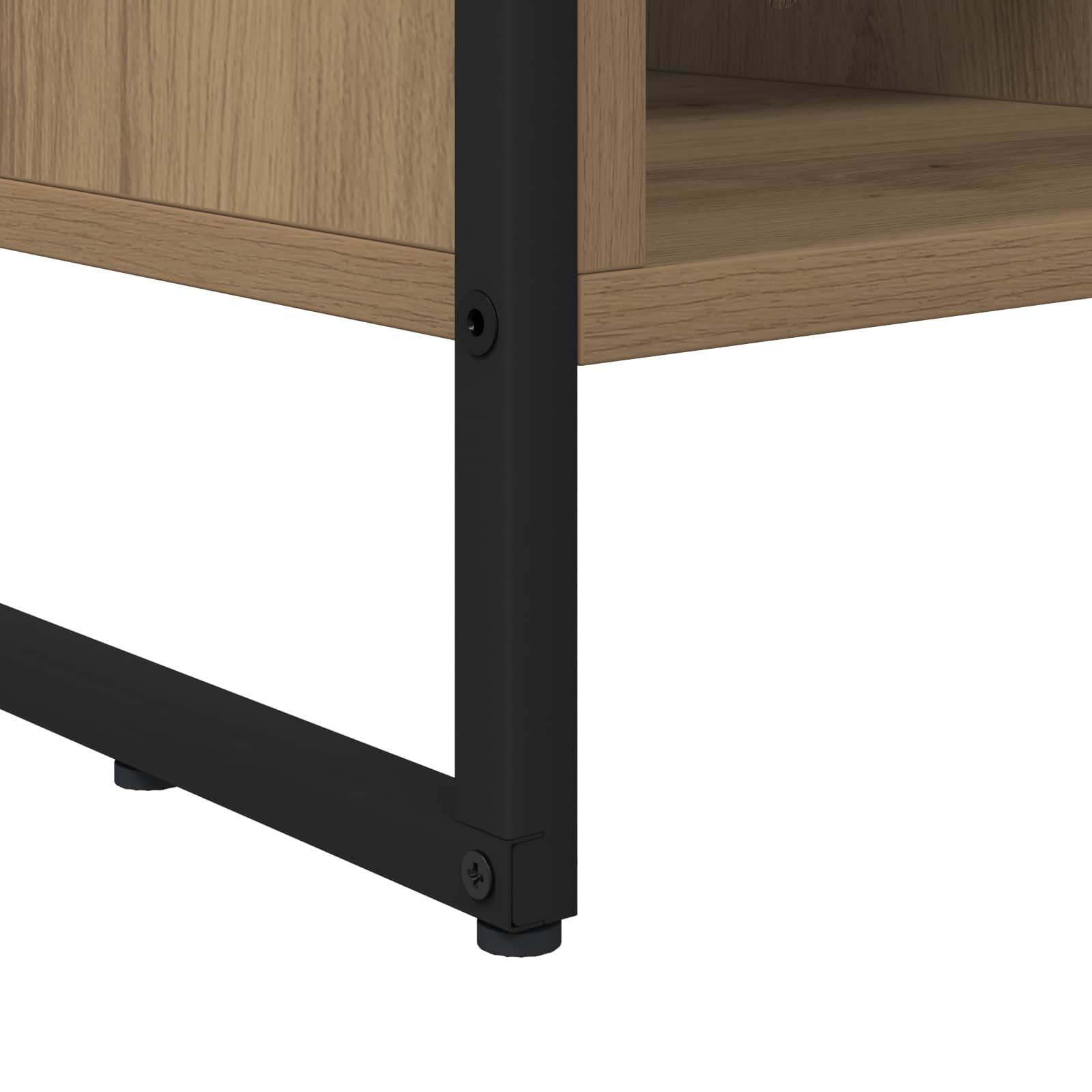 TV-kast Ambachtelijk eiken 100 x 36 x 49,5 cm Bewerkt hout