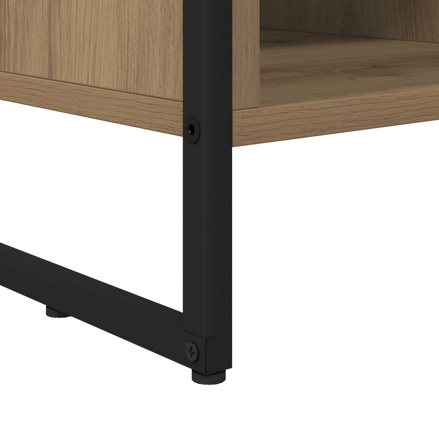 TV-kast Ambachtelijk eiken 100 x 36 x 49,5 cm Bewerkt hout