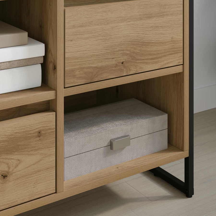 TV-kast Ambachtelijk eiken 100 x 36 x 49,5 cm Bewerkt hout