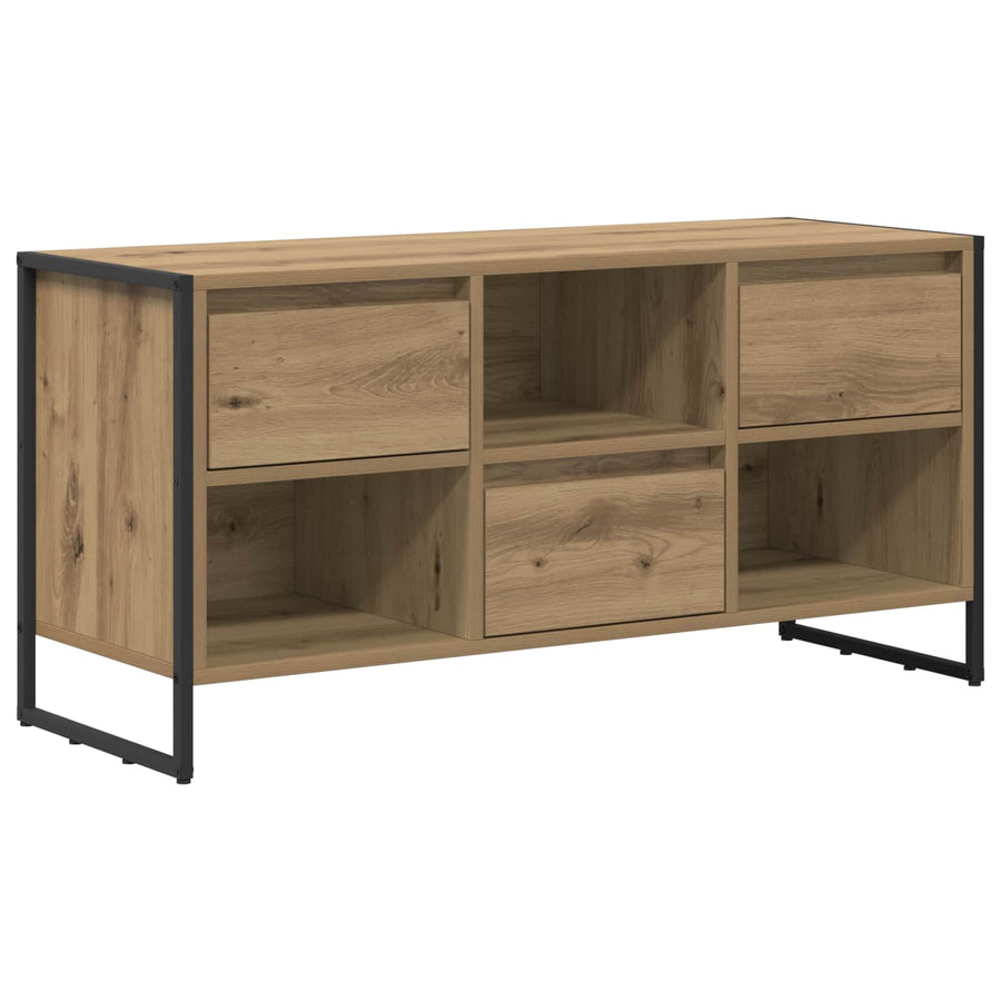TV-kast Ambachtelijk eiken 100 x 36 x 49,5 cm Bewerkt hout