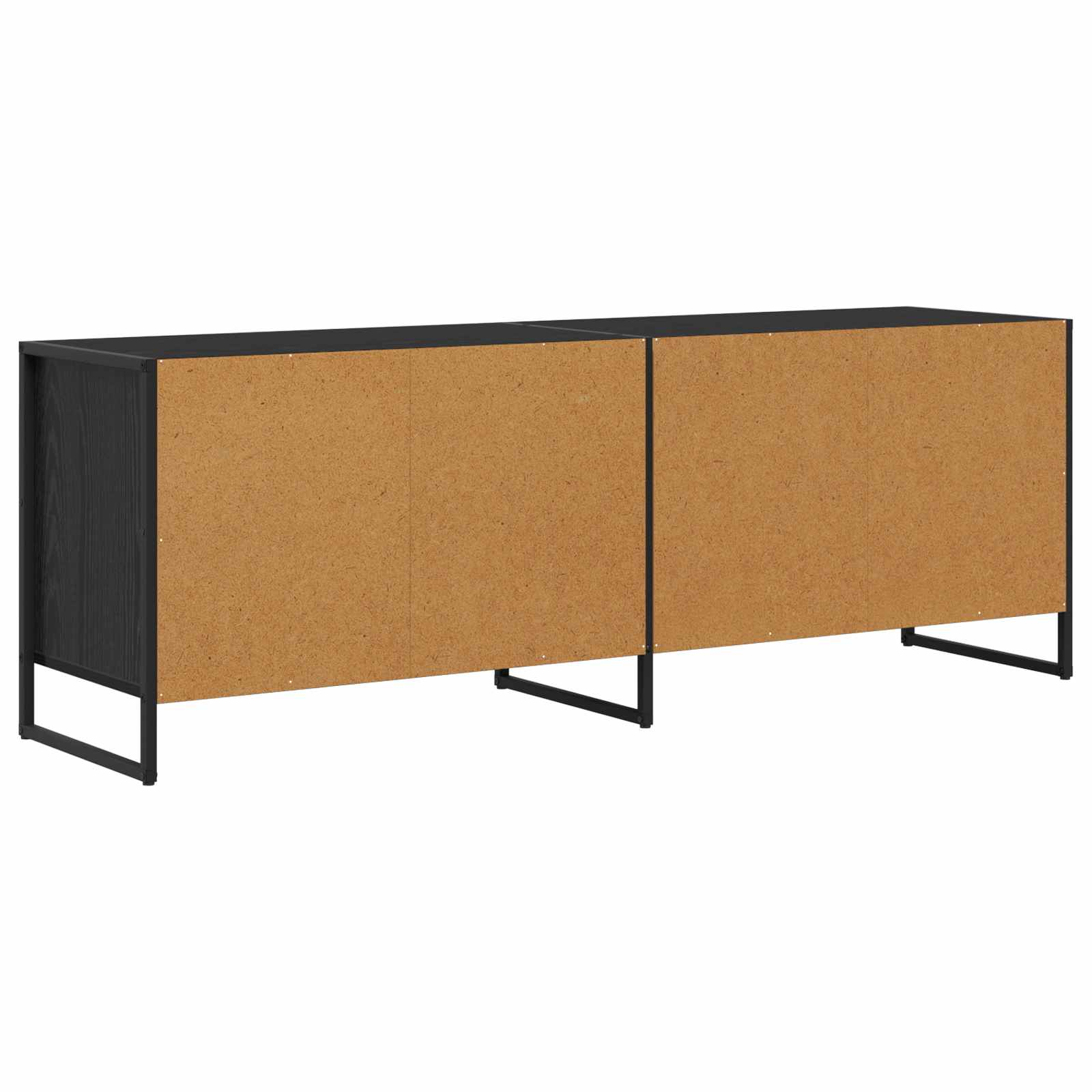 TV-kast Zwart Eiken 140 x 36 x 49.5 cm Bewerkt hout
