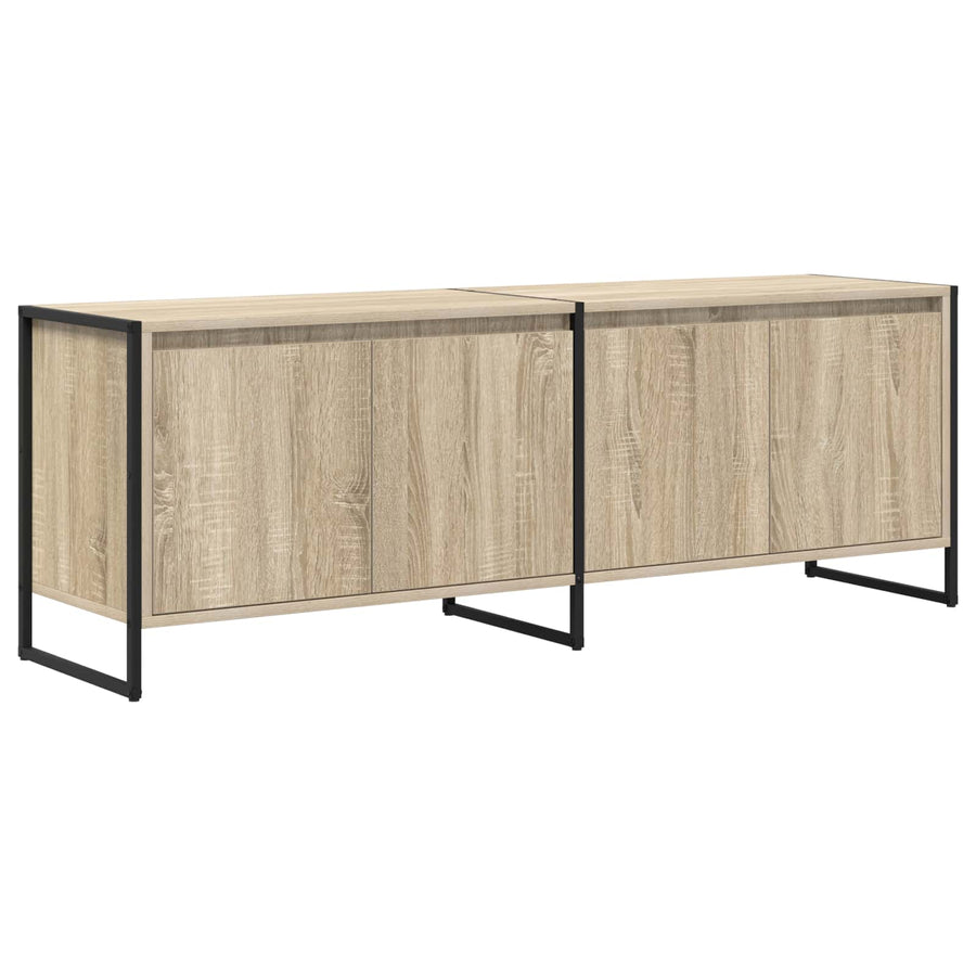 TV-kast Sonoma 140 x 36 x 49.5 cm Bewerkt hout