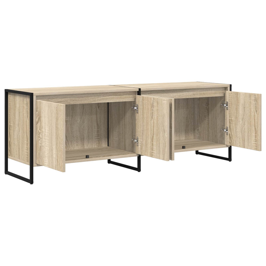 TV-kast Sonoma 140 x 36 x 49.5 cm Bewerkt hout