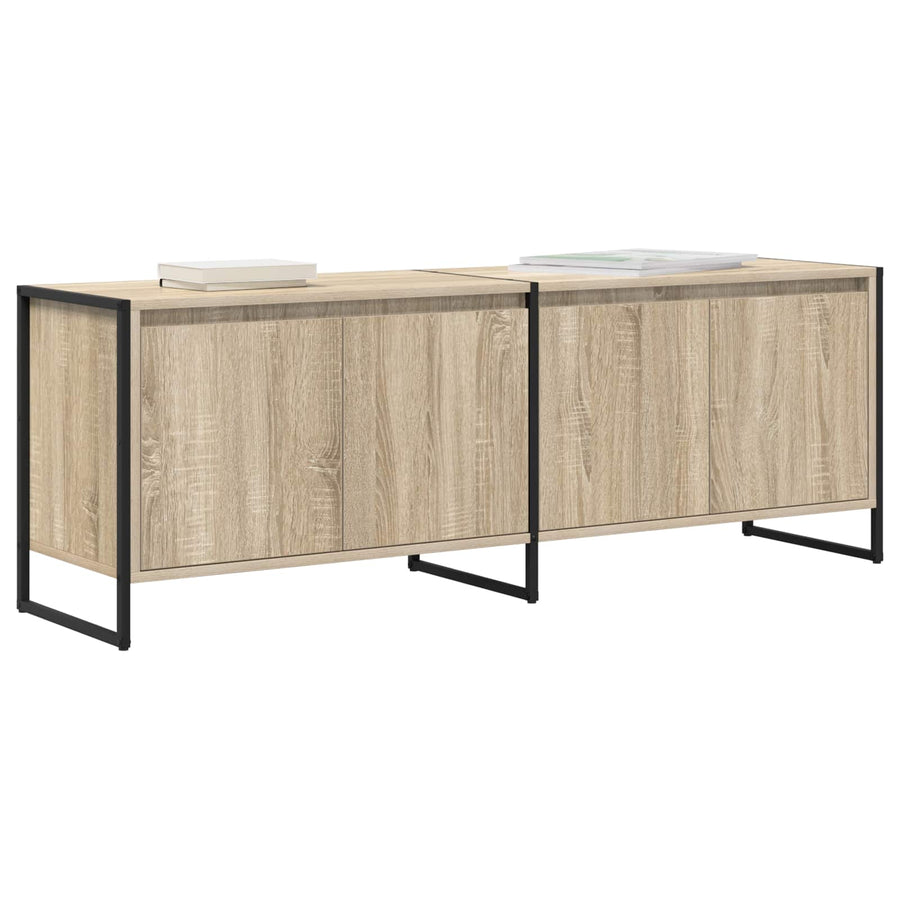 TV-kast Sonoma 140 x 36 x 49.5 cm Bewerkt hout