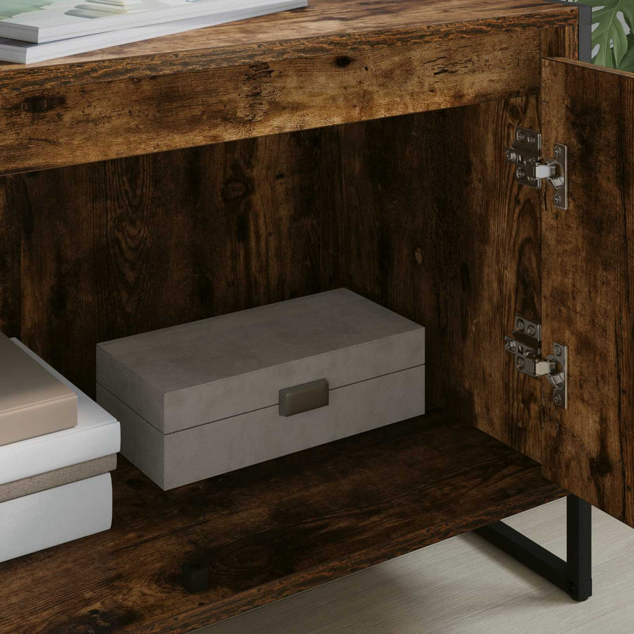 TV-kast Rook Eik 140 x 36 x 49.5 cm Bewerkt hout
