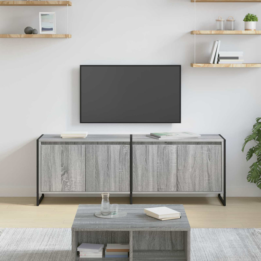 TV-kast Grijs Sonoma 140 x 36 x 49.5 cm Bewerkt hout
