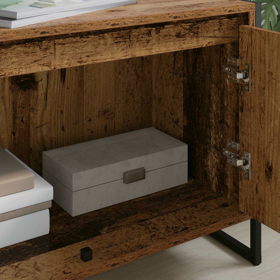 TV-kast Oud Hout 140 x 36 x 49.5 cm Bewerkt hout