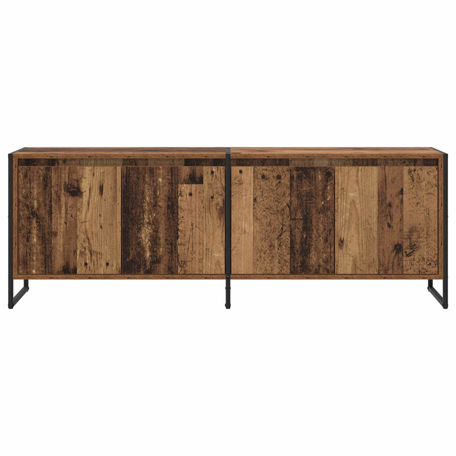 TV-kast Oud Hout 140 x 36 x 49.5 cm Bewerkt hout
