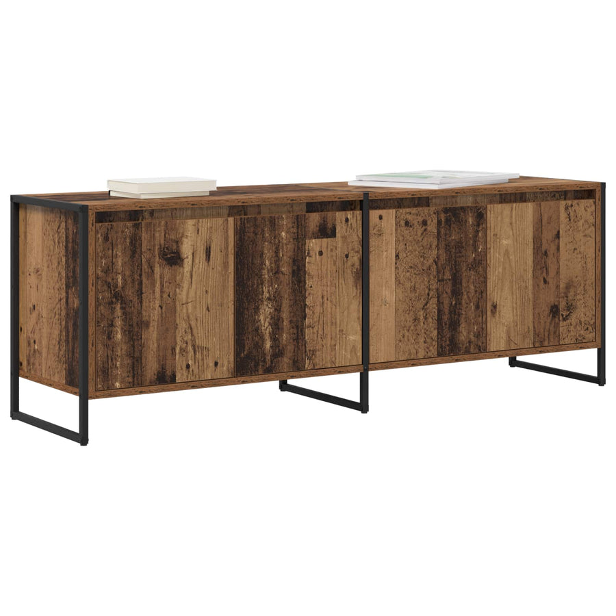 TV-kast Oud Hout 140 x 36 x 49.5 cm Bewerkt hout
