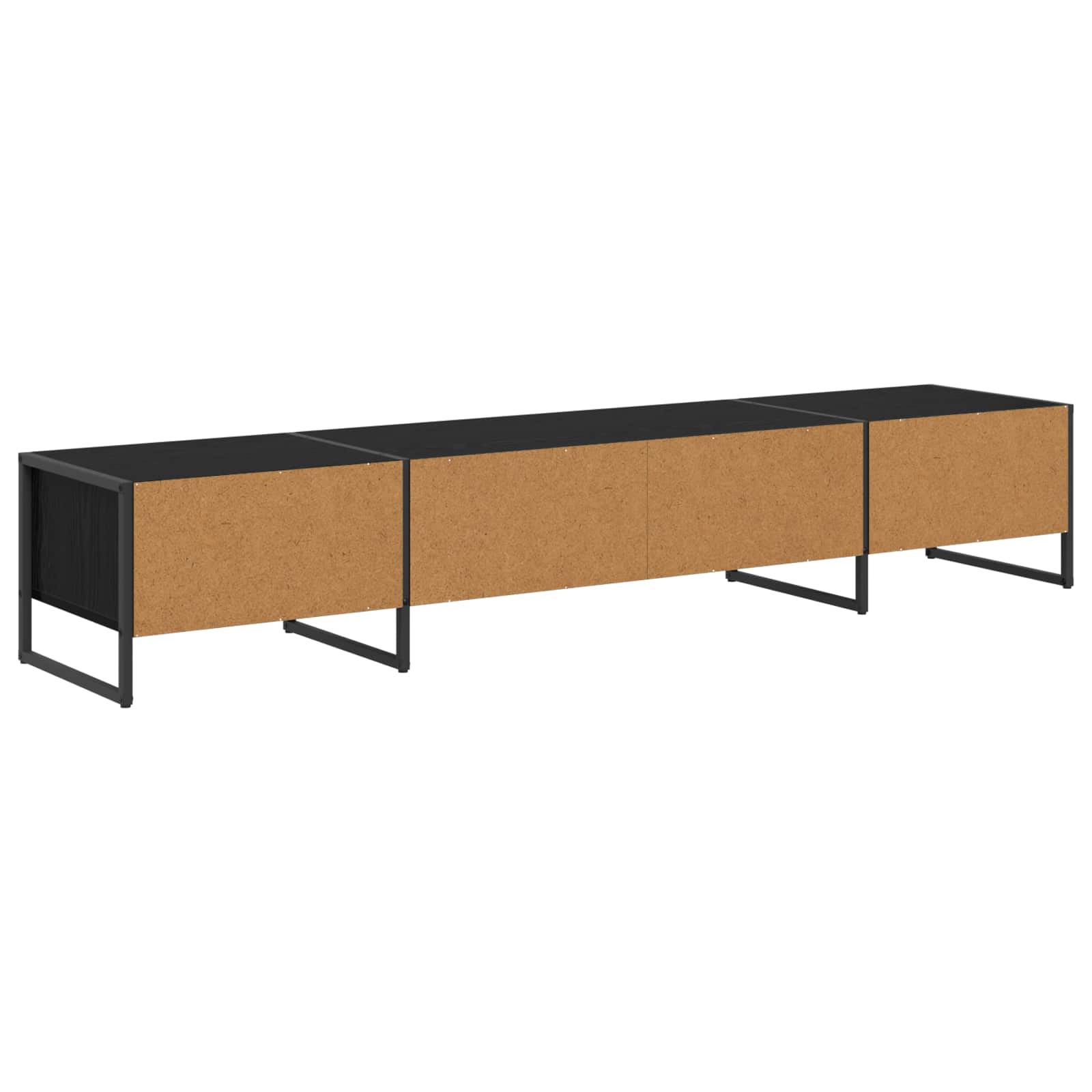 TV-kast Zwart Eiken 170,5 x 36 x 30,5 cm Bewerkt hout