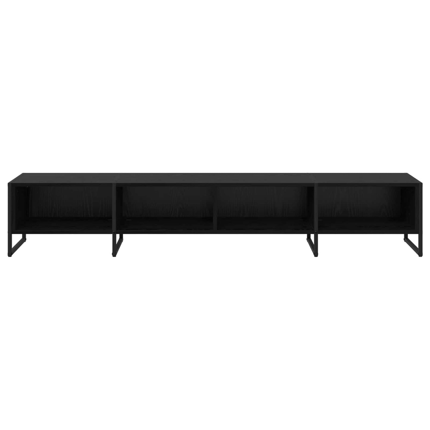 TV-kast Zwart Eiken 170,5 x 36 x 30,5 cm Bewerkt hout