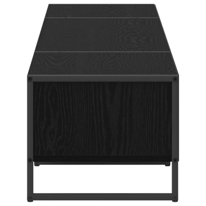TV-kast Zwart Eiken 170,5 x 36 x 30,5 cm Bewerkt hout