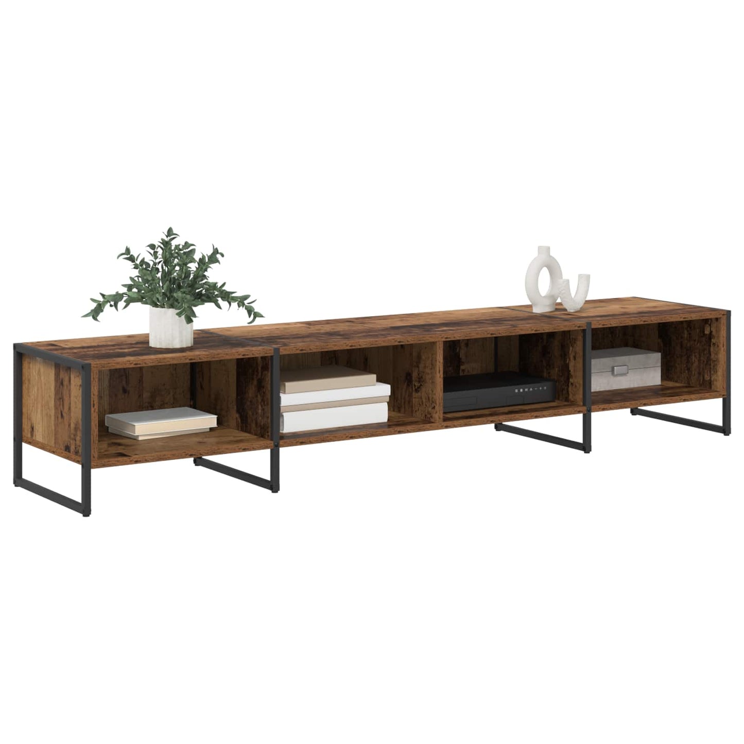 TV-kast Oud Hout 170,5 x 36 x 30,5 cm Bewerkt hout