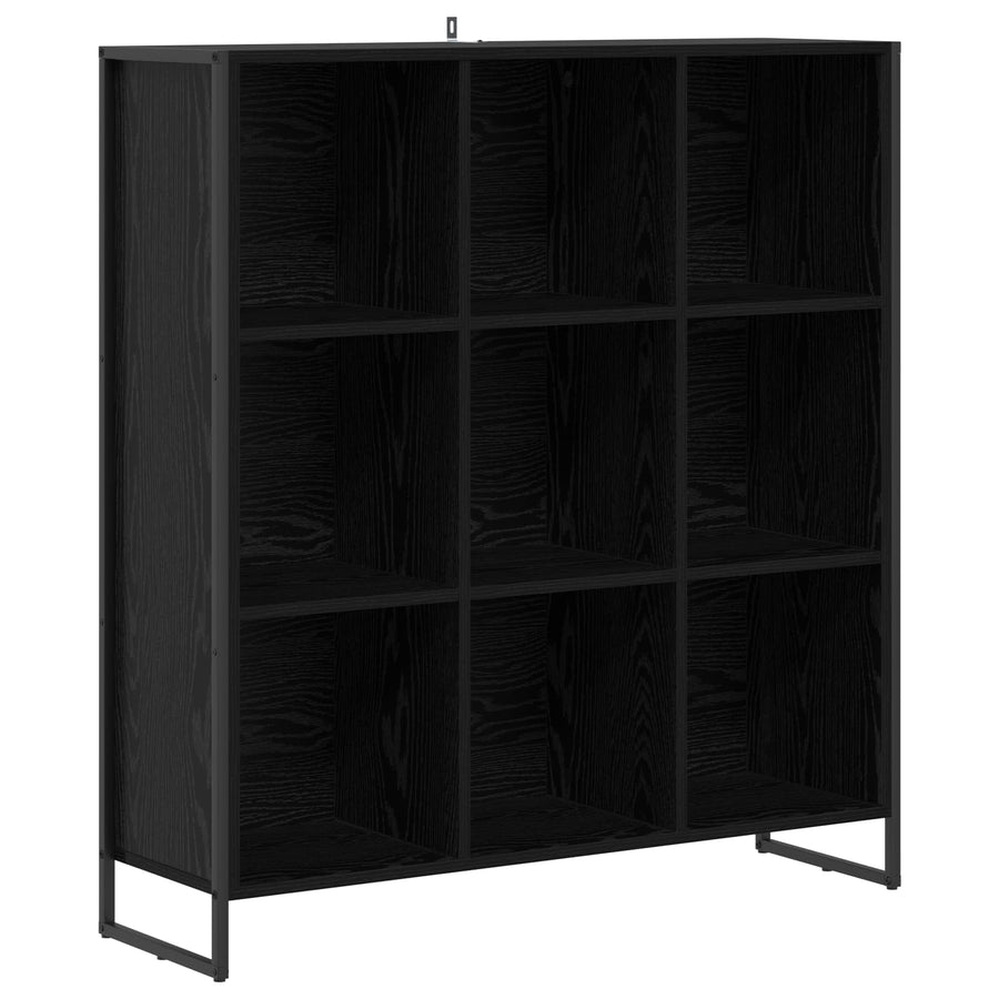 Boekenkast Zwart Eiken 99,5 x 30 x 108,5 cm Bewerkt hout