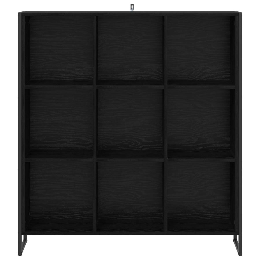 Boekenkast Zwart Eiken 99,5 x 30 x 108,5 cm Bewerkt hout