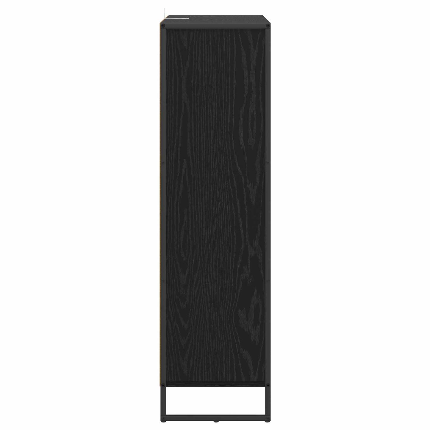 Boekenkast Zwart Eiken 99,5 x 30 x 108,5 cm Bewerkt hout
