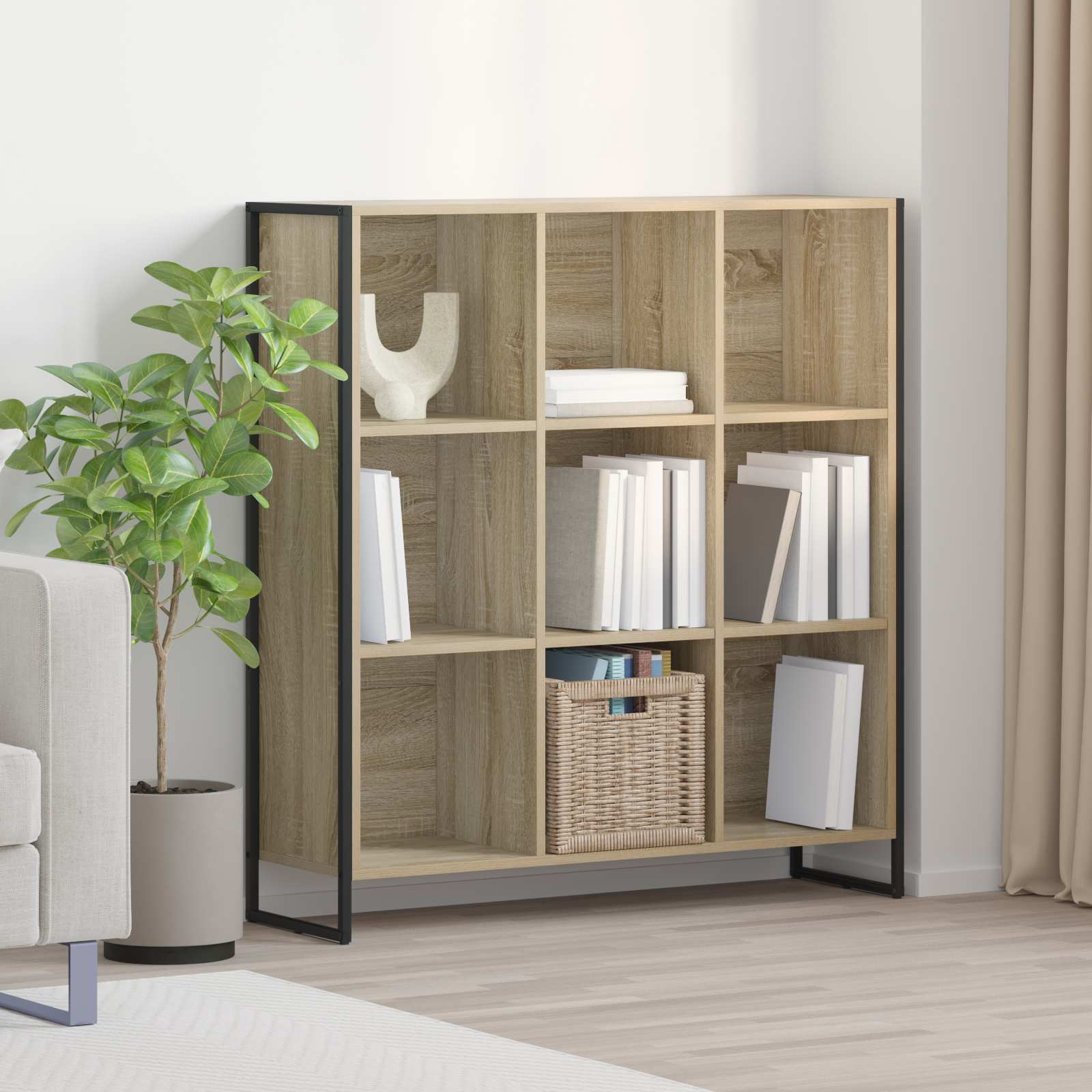 Boekenkast Sonoma 99,5 x 30 x 108,5 cm Bewerkt hout