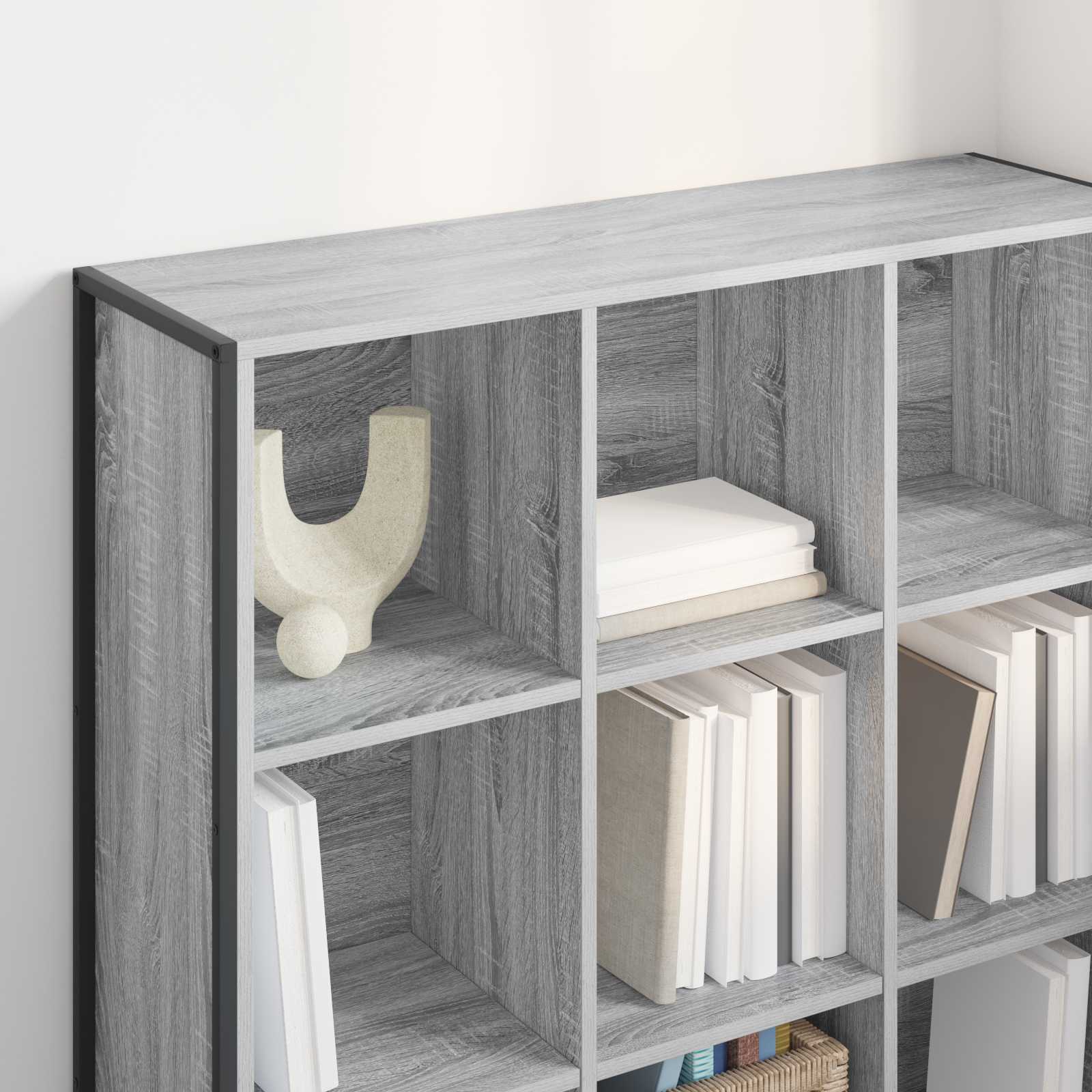 Boekenkast Grijs Sonoma 99,5 x 30 x 108,5 cm Bewerkt hout