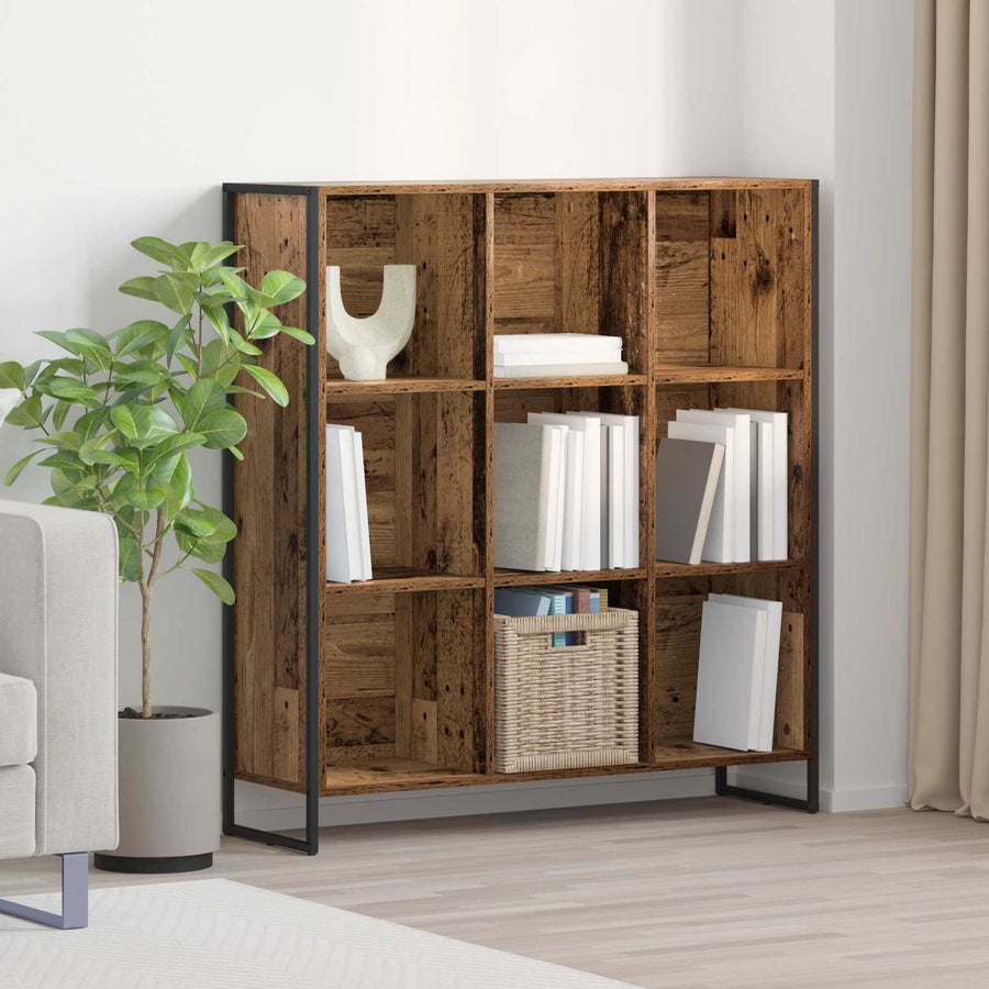 Boekenkast Oud Hout 99,5 x 30 x 108,5 cm Bewerkt hout