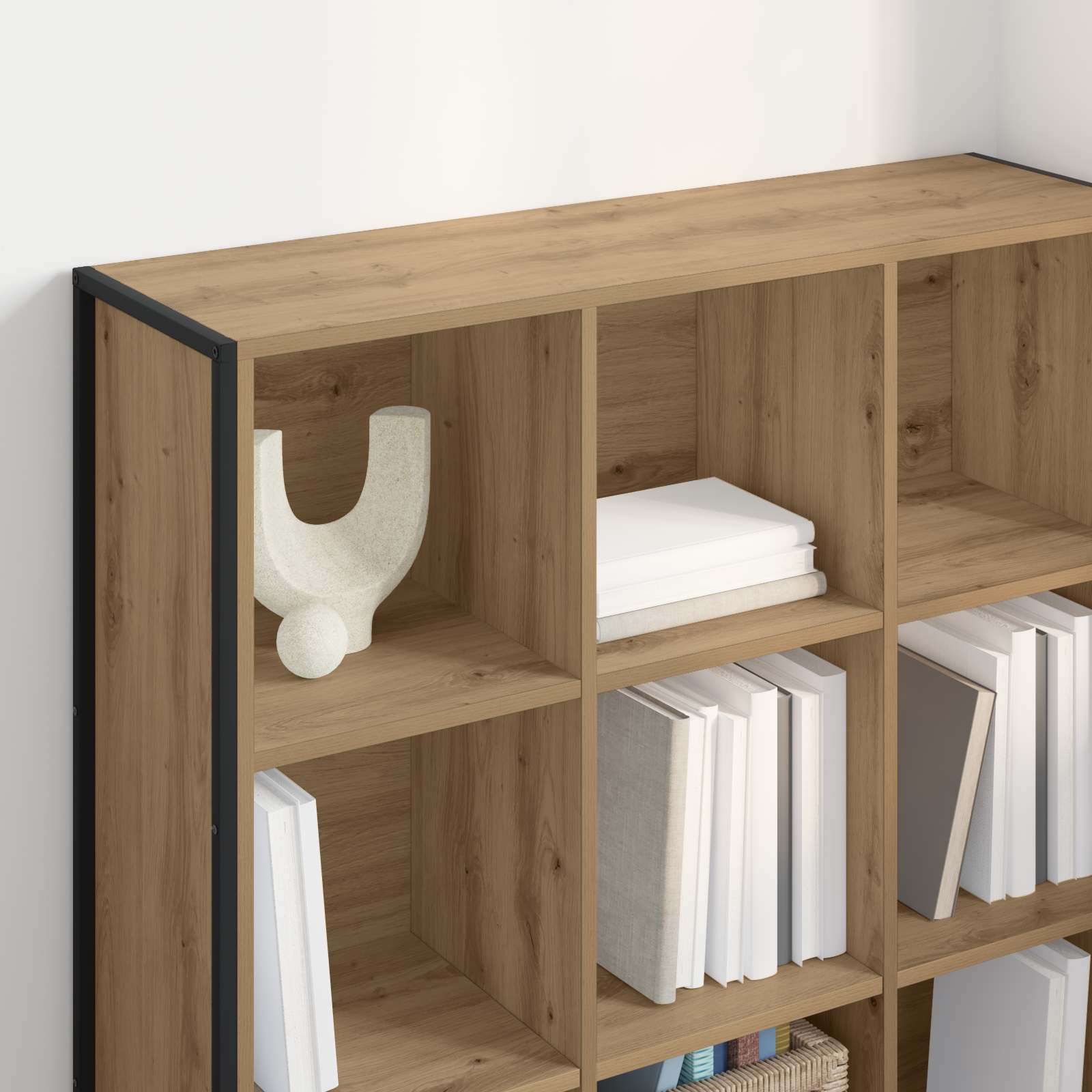 Boekenkast Ambachtelijk eiken 99,5 x 30 x 108,5 cm Bewerkt hout