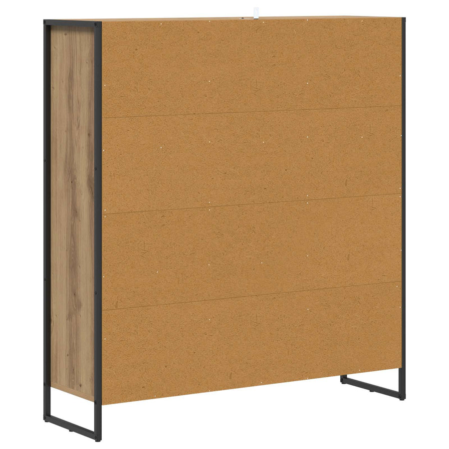 Boekenkast Ambachtelijk eiken 99,5 x 30 x 108,5 cm Bewerkt hout