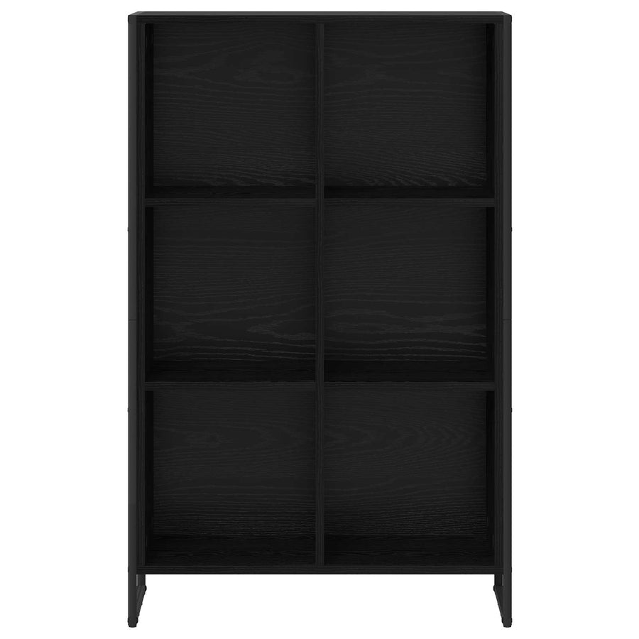 Boekenkast Zwart Eiken 99,5 x 30 x 108,5 cm Bewerkt hout