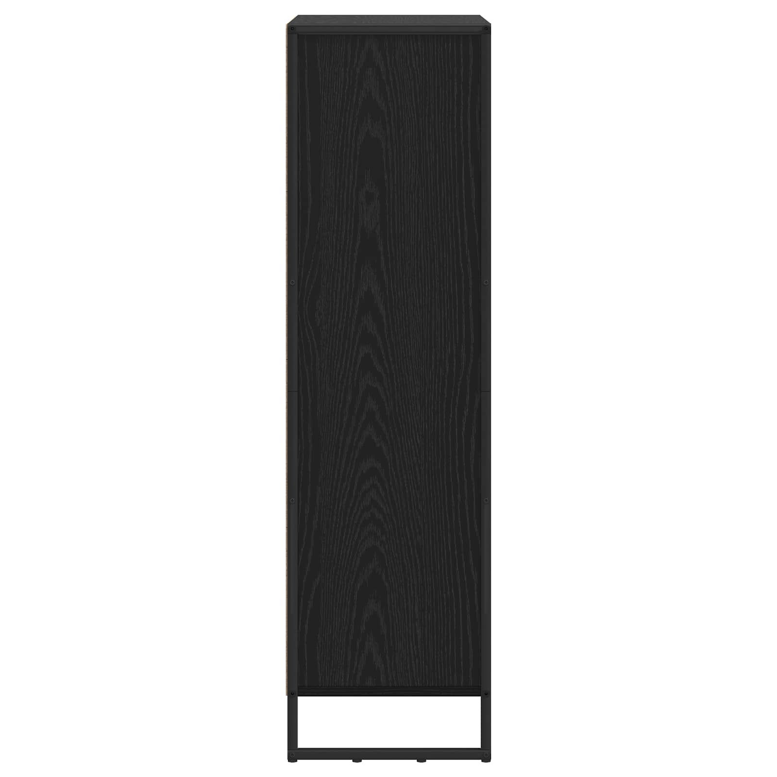 Boekenkast Zwart Eiken 99,5 x 30 x 108,5 cm Bewerkt hout