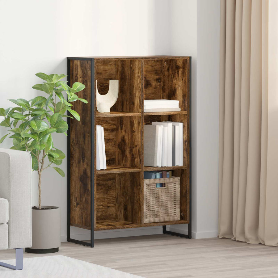 Boekenkast Rook Eik 99,5 x 30 x 108,5 cm Bewerkt hout
