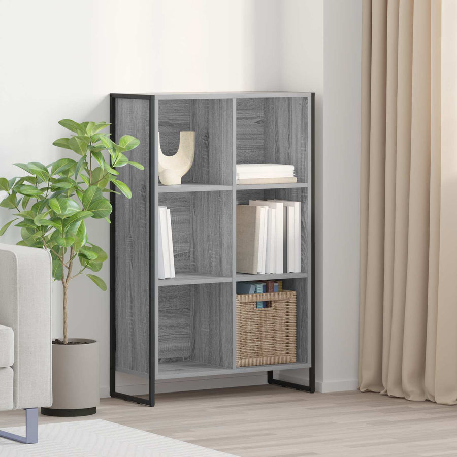 Boekenkast Grijs Sonoma 99,5 x 30 x 108,5 cm Bewerkt hout