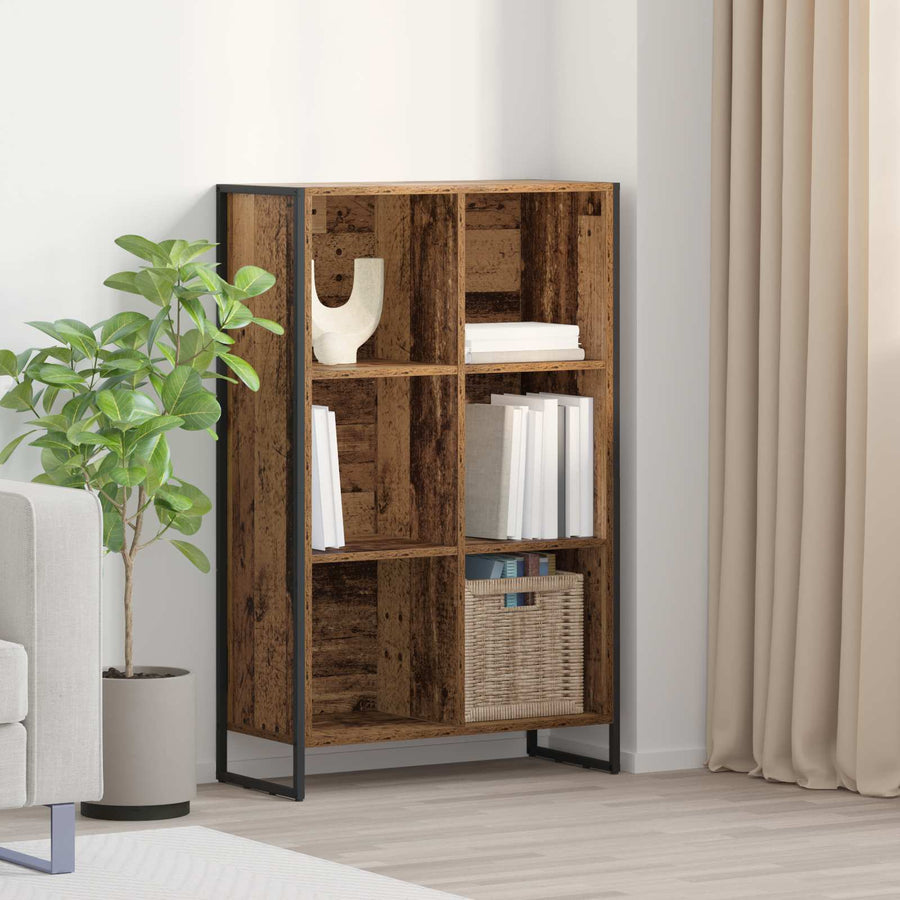 Boekenkast Oud Hout 99,5 x 30 x 108,5 cm Bewerkt hout