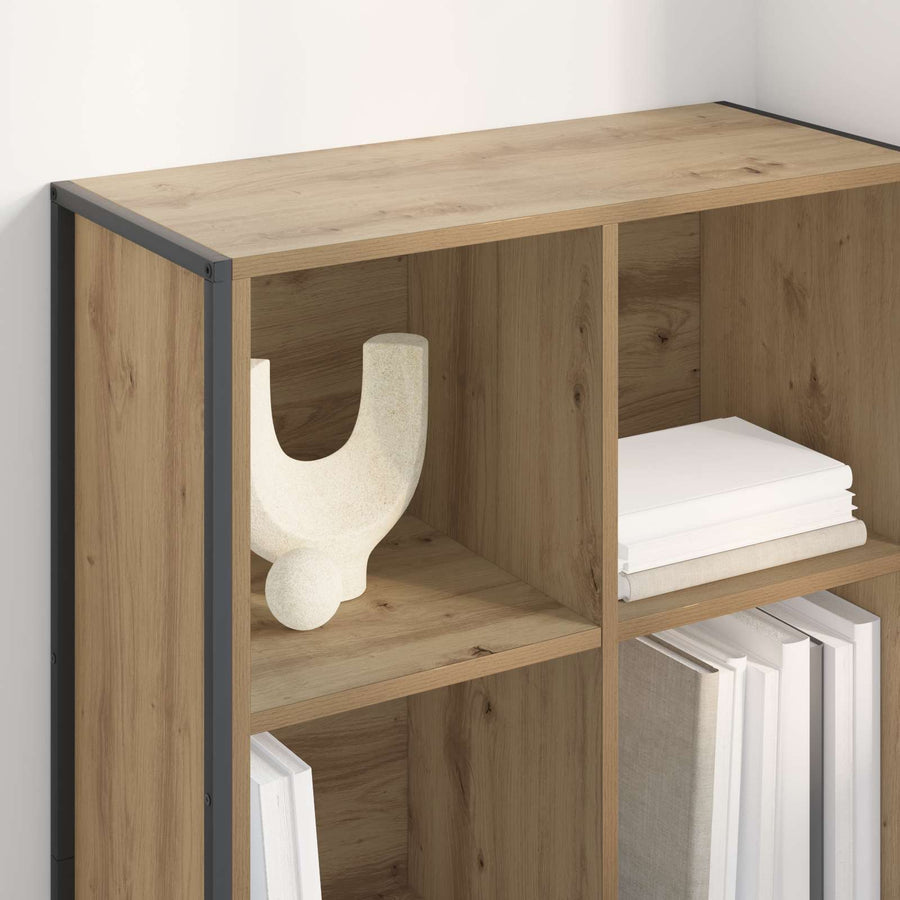 Boekenkast Ambachtelijk eiken 99,5 x 30 x 108,5 cm Bewerkt hout