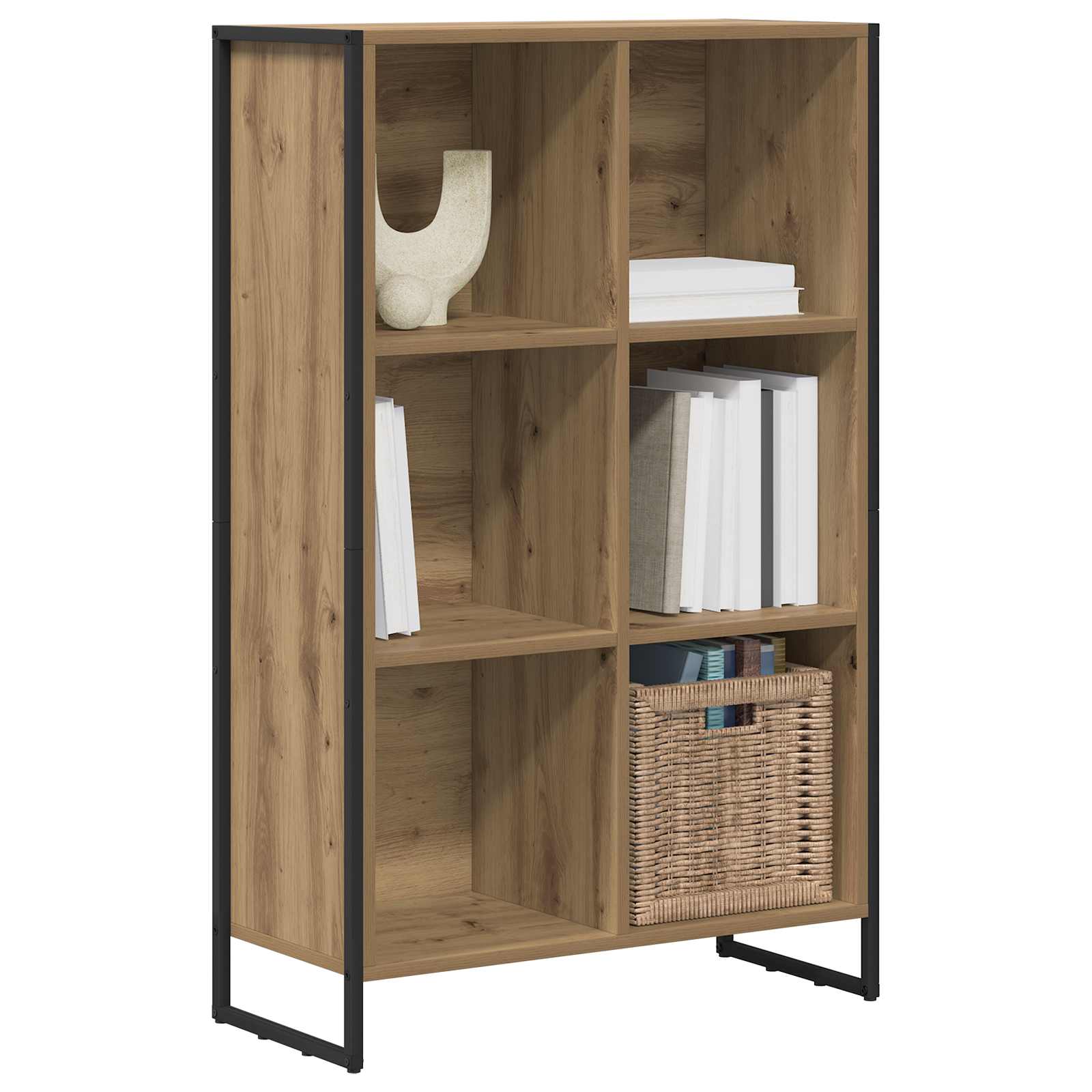 Boekenkast Ambachtelijk eiken 99,5 x 30 x 108,5 cm Bewerkt hout