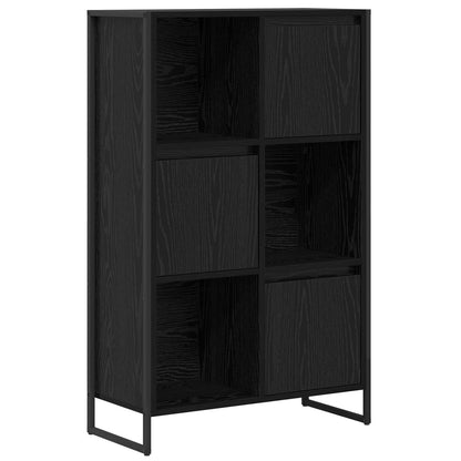Boekenkast Zwart Eiken 68 x 30 x 108.5 cm Bewerkt hout