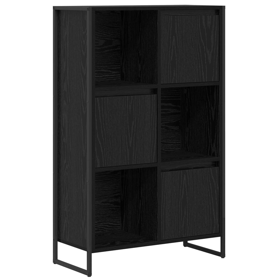 Boekenkast Zwart Eiken 68 x 30 x 108.5 cm Bewerkt hout