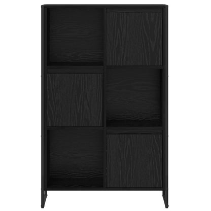 Boekenkast Zwart Eiken 68 x 30 x 108.5 cm Bewerkt hout