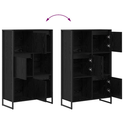 Boekenkast Zwart Eiken 68 x 30 x 108.5 cm Bewerkt hout