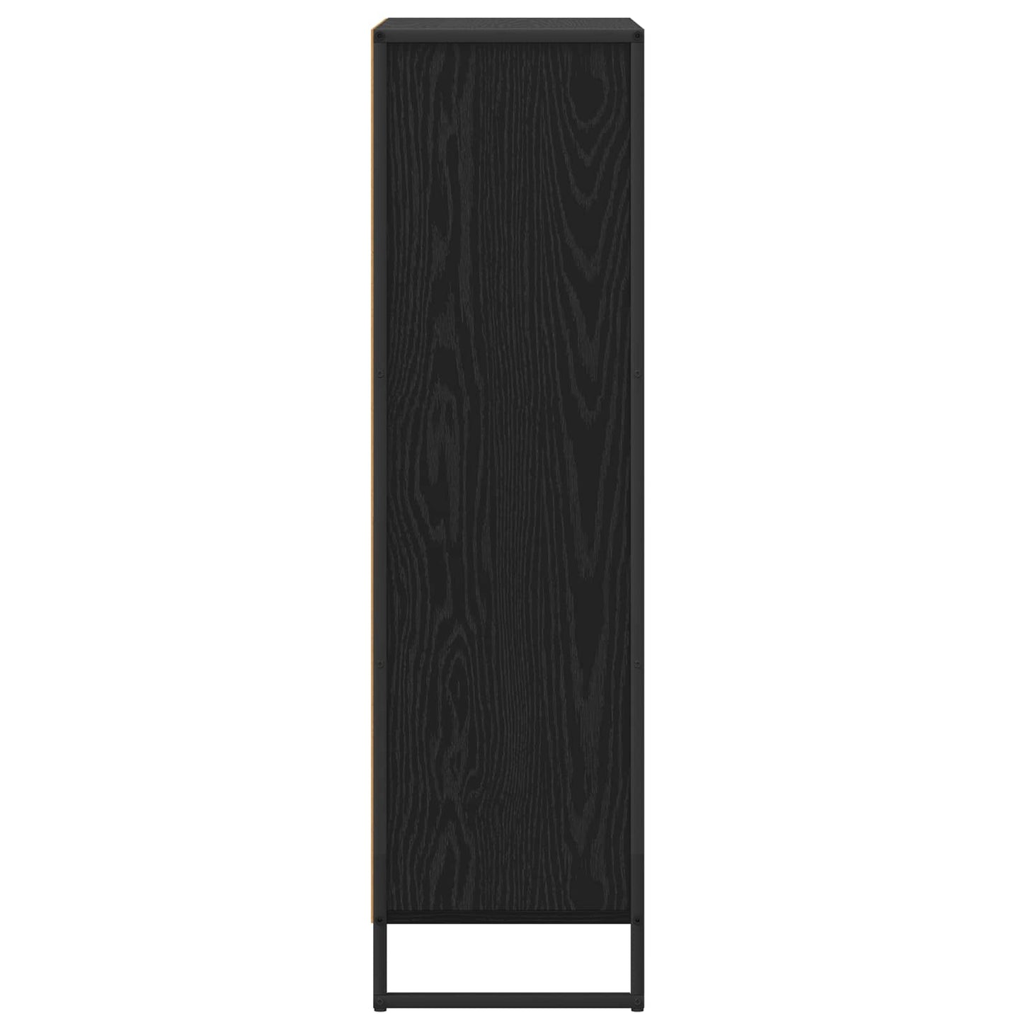 Boekenkast Zwart Eiken 68 x 30 x 108.5 cm Bewerkt hout