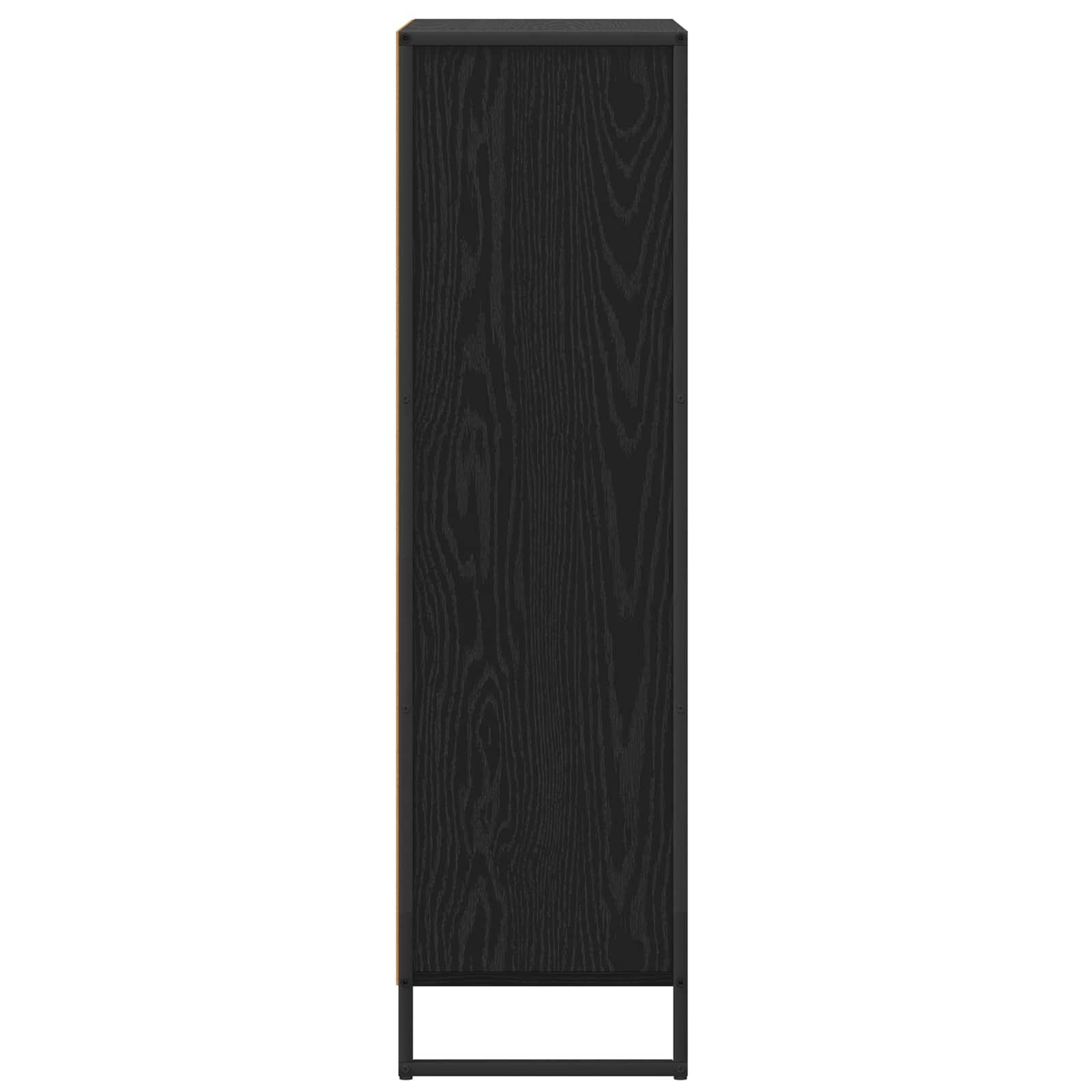 Boekenkast Zwart Eiken 68 x 30 x 108.5 cm Bewerkt hout