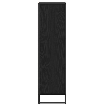 Boekenkast Zwart Eiken 68 x 30 x 108.5 cm Bewerkt hout