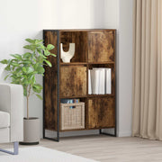 Boekenkast 68x30x108.5 cm bewerkt hout rook eik