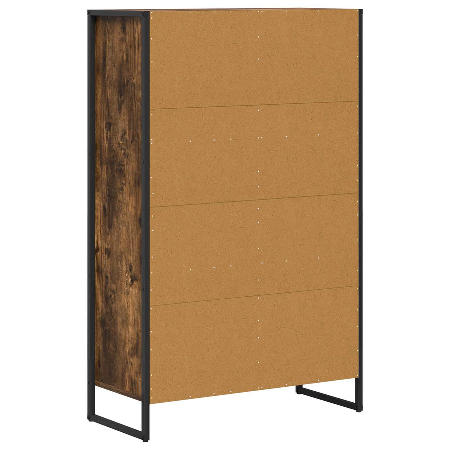 Boekenkast Rook Eik 68 x 30 x 108.5 cm Bewerkt hout