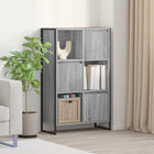 Boekenkast 68x30x108.5 cm grijs bewerkt hout