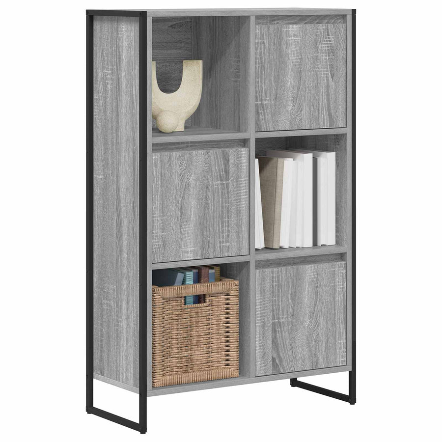 Boekenkast Grijs Sonoma 68 x 30 x 108.5 cm Bewerkt hout