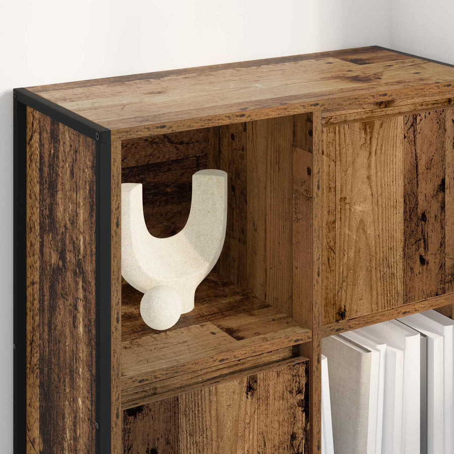 Boekenkast Oud Hout 68 x 30 x 108.5 cm Bewerkt hout