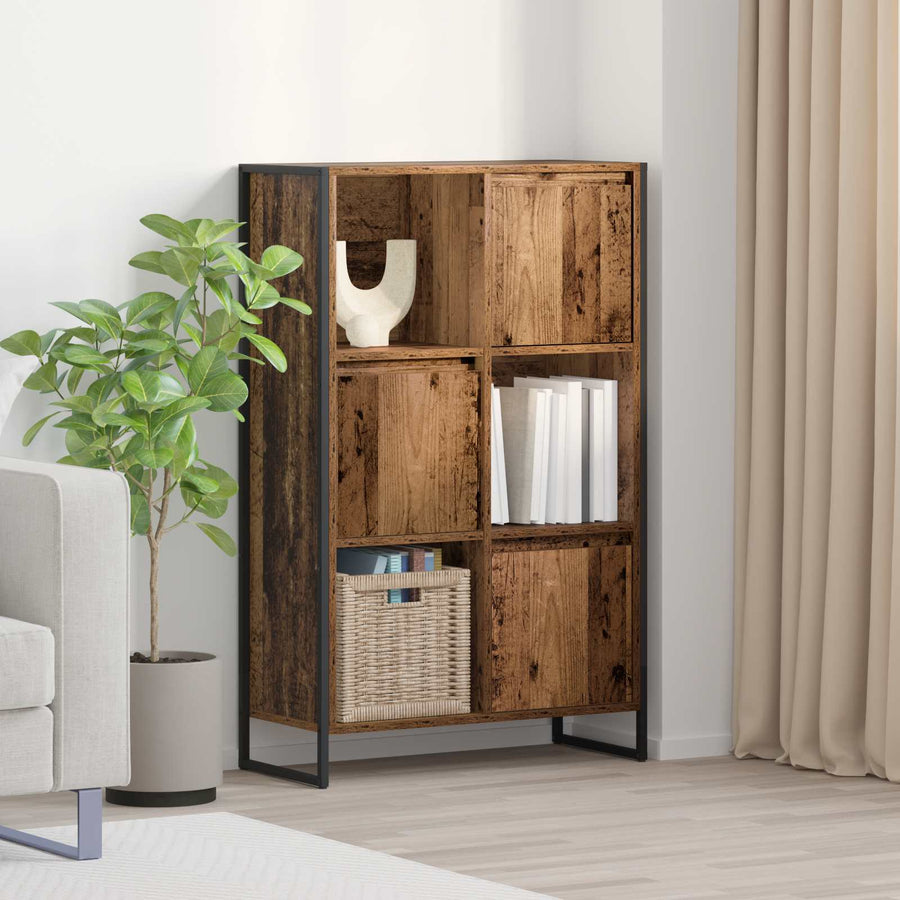 Boekenkast Oud Hout 68 x 30 x 108.5 cm Bewerkt hout