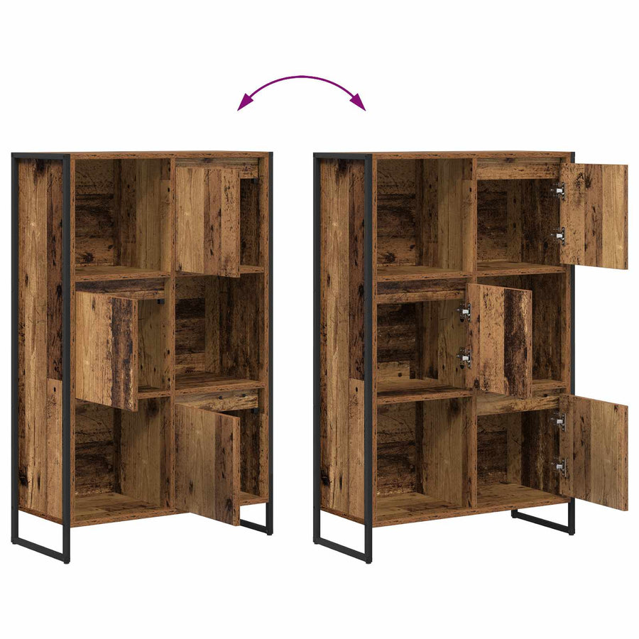 Boekenkast Oud Hout 68 x 30 x 108.5 cm Bewerkt hout