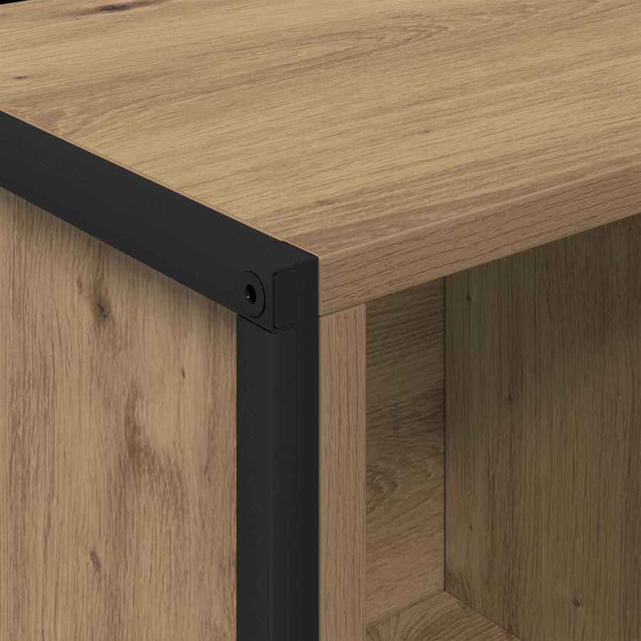 Boekenkast Ambachtelijk eiken 68 x 30 x 108.5 cm Bewerkt hout