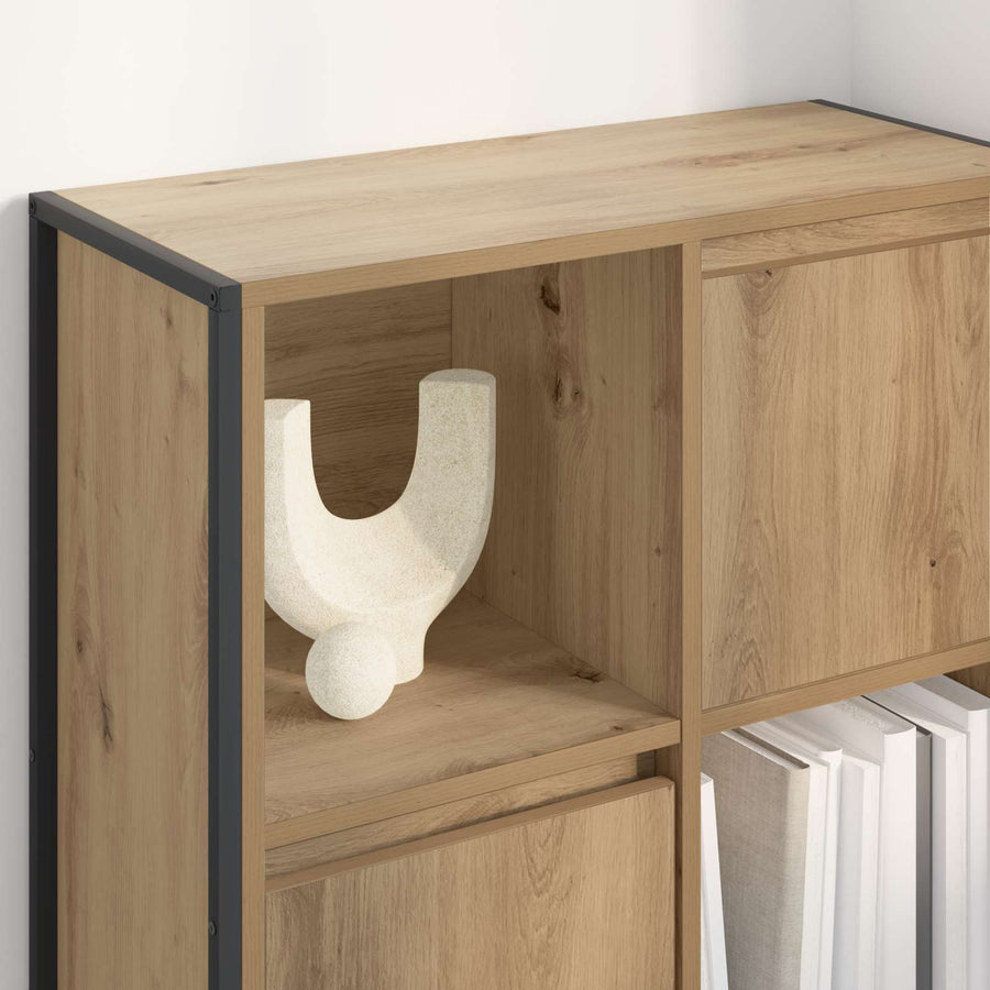 Boekenkast Ambachtelijk eiken 68 x 30 x 108.5 cm Bewerkt hout