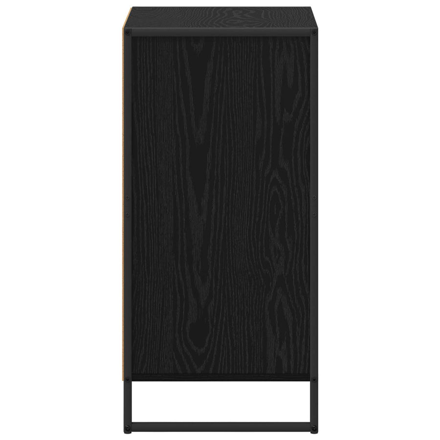 Dressoir met lade Zwart Eiken 42 x 36 x 75.5 cm Bewerkt hout