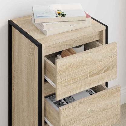 Dressoir met lade Sonoma 42 x 36 x 75.5 cm Bewerkt hout
